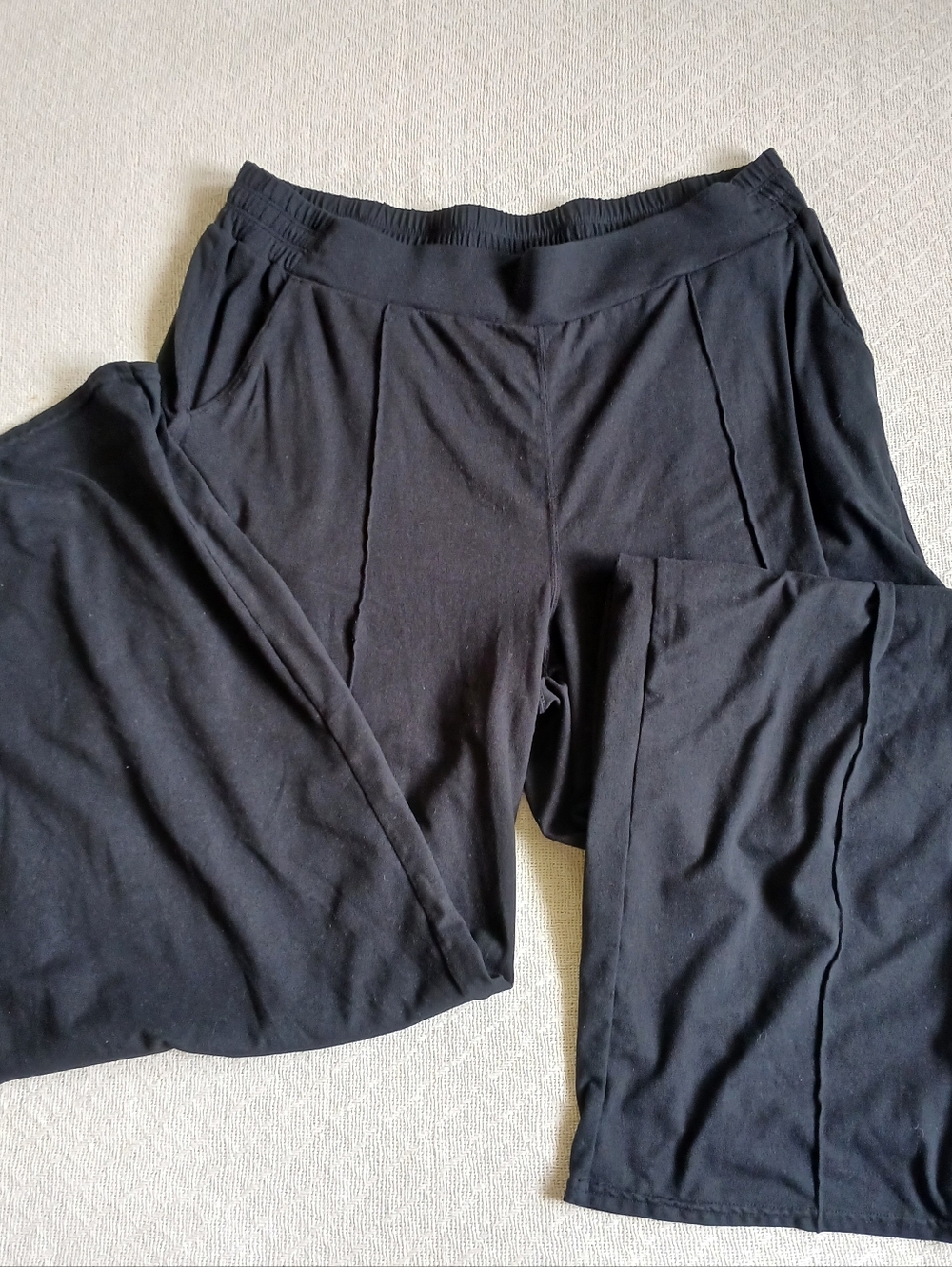 maurices ♡ inmotion black wide leg pants large short